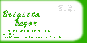 brigitta mazor business card